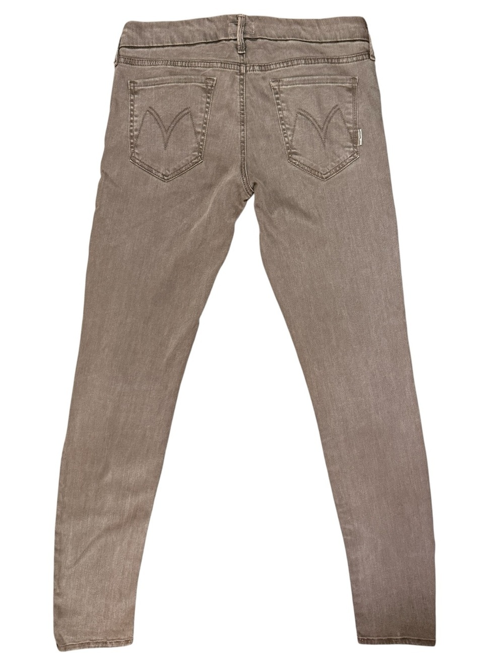 Mother The Looker Skinny Jeans Dye Clay Taupe Gray Stretch Denim Size 29 - Picture 3 of 11